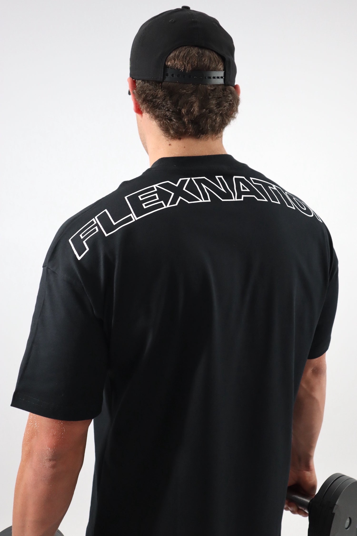 Flex Nation Oversized Tee - Black
