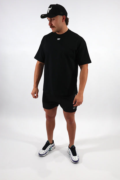 Flex Nation Oversized Tee - Black