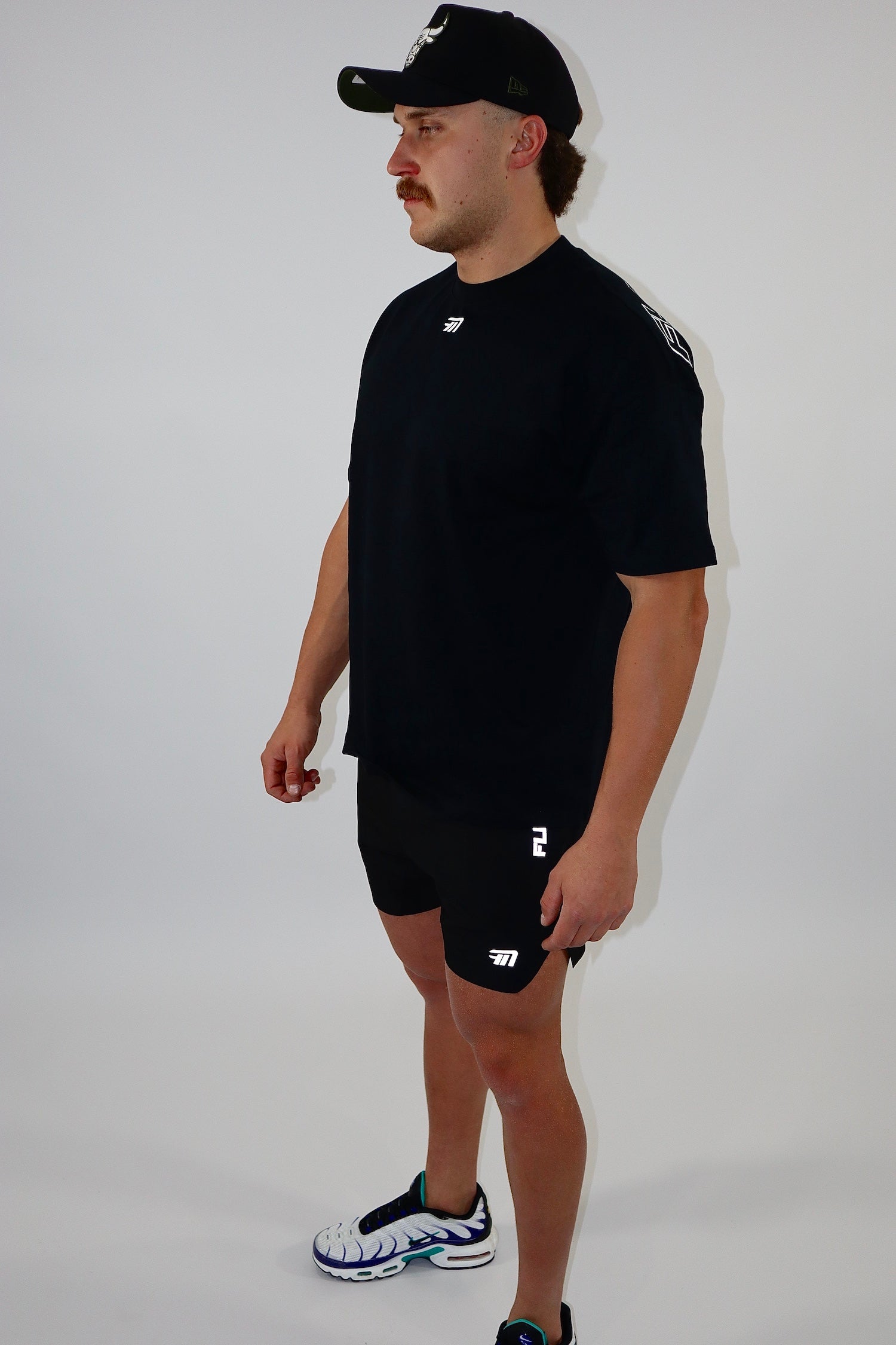 Flex Nation Oversized Tee - Black