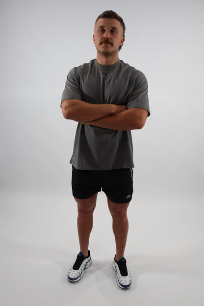 Flex Nation Oversized Tee - Charcoal