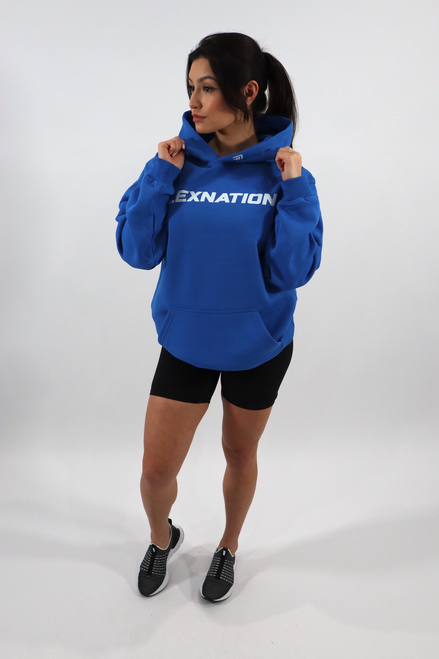 HOODIE JUMPER-BLUE