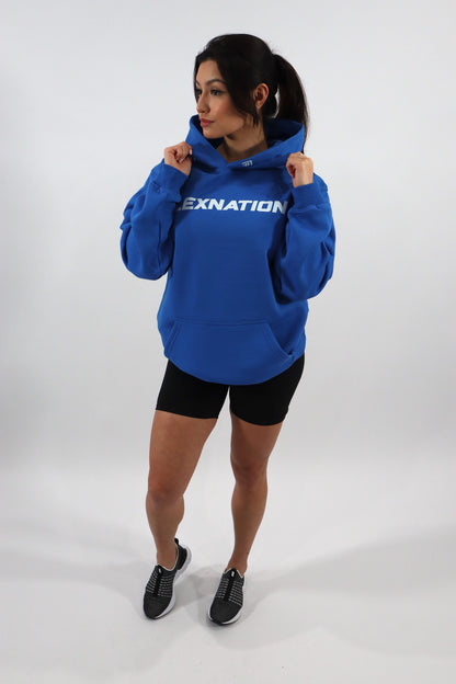 HOODIE JUMPER-BLUE