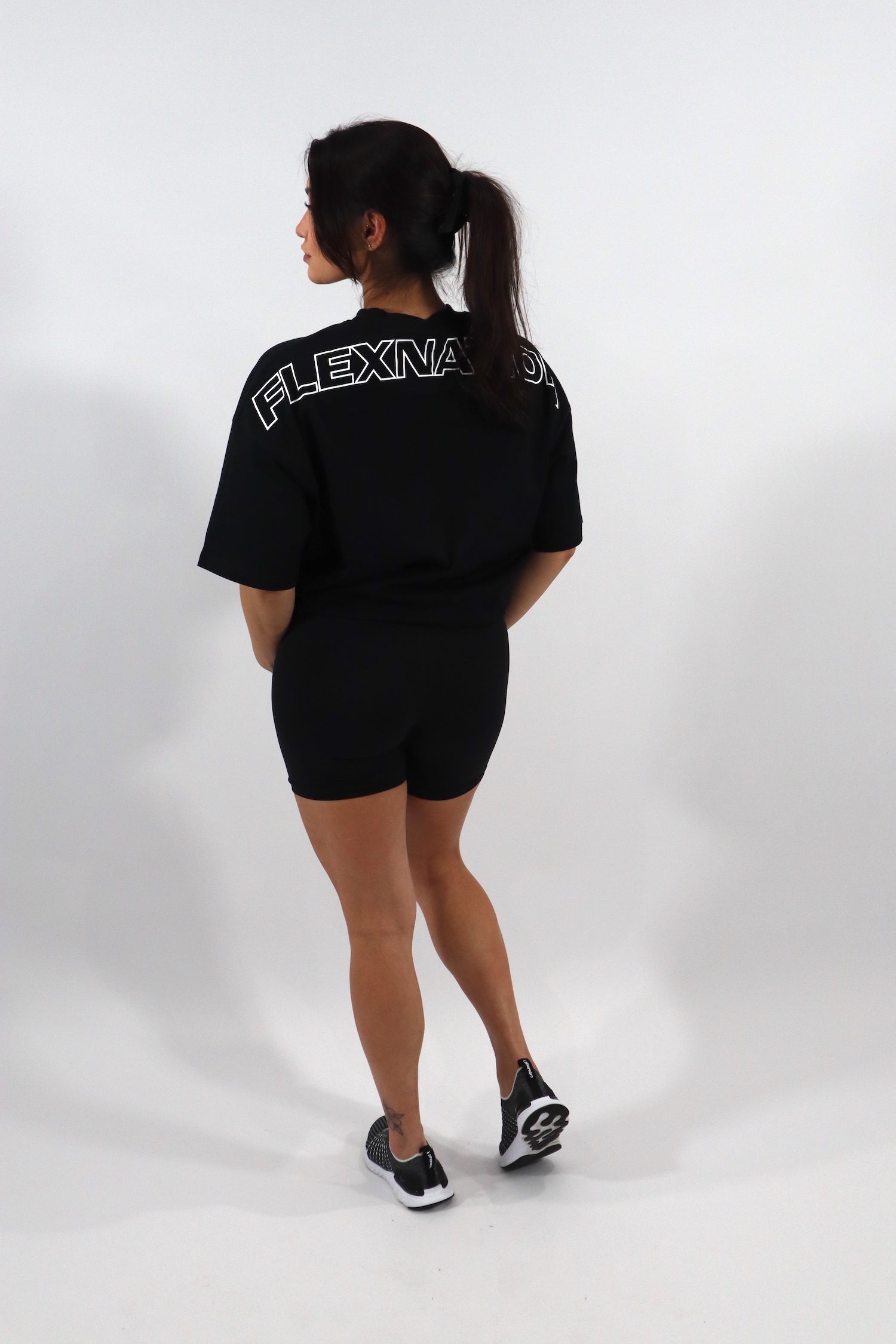 Flex Nation Oversized Tee - Black