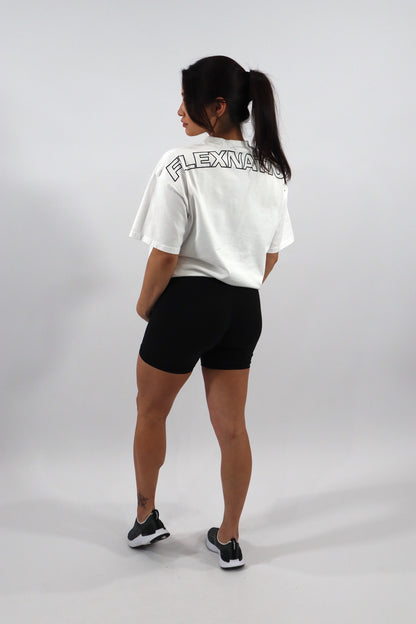 Flex Nation Oversized Tee - White