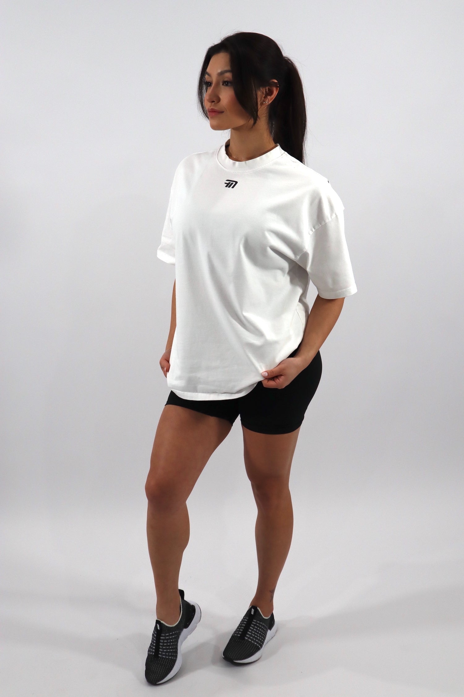 Flex Nation Oversized Tee - White